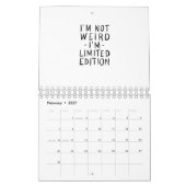 Ik ben niet raar, ik ben de Limited Edition. Kalender (Feb 2027)