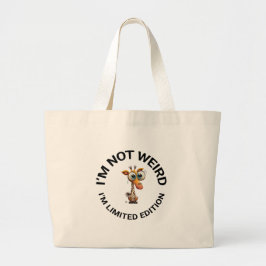 IK BEN NIET RAAR, IK BEN EEN LIMITED EDITION GROTE TOTE BAG