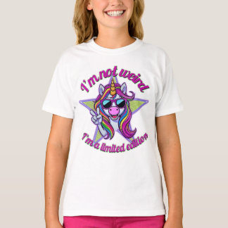 Ik ben niet raar, ik ben een unieke eenhoorn-uitga t-shirt