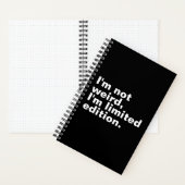 Ik ben niet raar Ik ben limited edition uniek Notitieboek (Binnen)