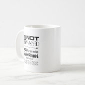 Ik ben niet raar! koffiemok (Voorkant links)