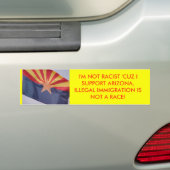 IK BEN NIET RACIST BUMPERSTICKER (Op auto)