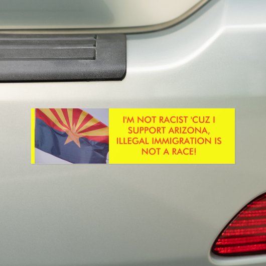 IK BEN NIET RACIST BUMPERSTICKER (Op auto)