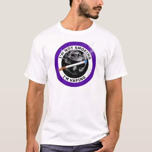IK BEN NIET ROKEN DAT IK VAPEN T-SHIRT (Voorkant)