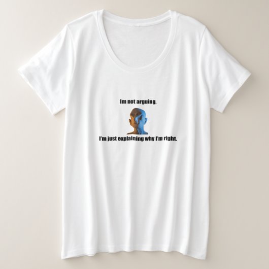 Ik ben niet ruzie over maat T-shirt (Design voorkant)
