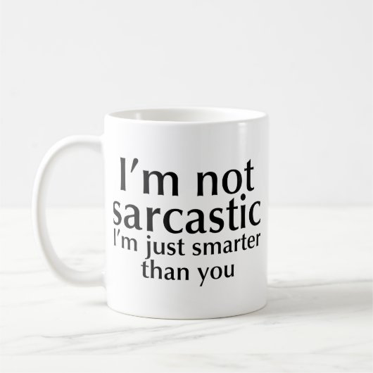 Ik ben niet sarcastisch koffiemok (Links)