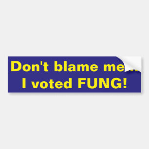 Ik ben niet schuldig aan bumpersticker