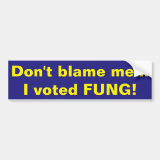 Ik ben niet schuldig aan bumpersticker