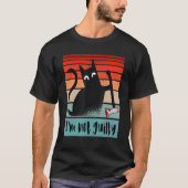 Ik ben niet schuldig aan Innocent Cat met verdomde T-shirt (Voorkant)