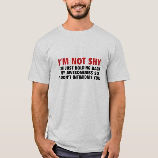 Ik ben niet Shy T-shirt (Voorkant)