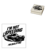 Ik ben niet te hard rijden, ik ben in aanmerking k rubberstempel (Gestempeld)