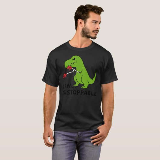 Ik ben niet te stoppen met T-rex Essential T-Shirt (Voorkant volledig)