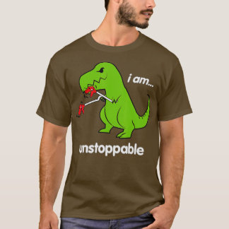 Ik ben niet te stoppen Rex Dinosaur Dino Cute Humo T-shirt
