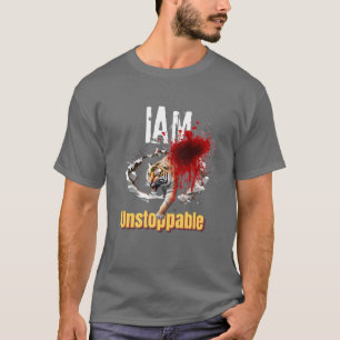 Ik ben niet te stoppen Tiger Doorbraak Bloedige Gr T-shirt