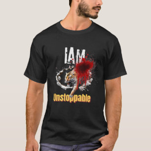 Ik ben niet te stoppen Tiger Doorbraak Bloedige Gr T-shirt