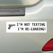 IK BEN NIET TEXTEERD DAT IK WEER BELADEN. BUMPERSTICKER (Op auto)