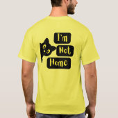 Ik ben niet thuis t-shirt (Achterkant)