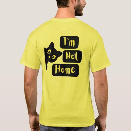 Ik ben niet thuis t-shirt (Achterkant)