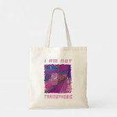 IK BEN NIET TRAINOFOOB TOTE BAG (Achterkant)
