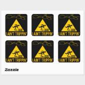Ik ben niet trippin ' vierkante sticker (Vel)