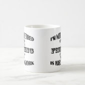 Ik ben niet uitgehongerd koffiemok (Center)