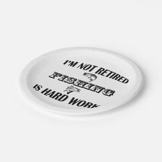 Ik ben niet uitgehongerd papieren bordje (Gekanteld)