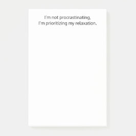 Ik ben niet uitstellen, grappig, geestig, Custom Post-it® Notes