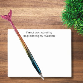 Ik ben niet uitstellen, grappig, geestig, Custom Post-it® Notes