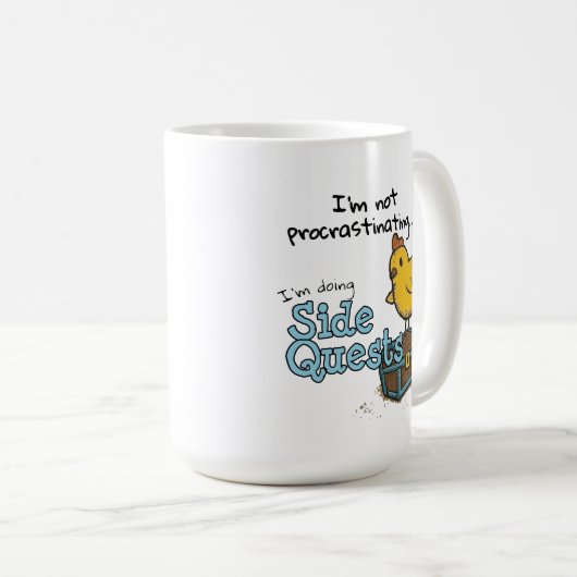 Ik ben niet uitstellen Ik doe Side Quests (BC) Koffiemok (Voorkant rechts)