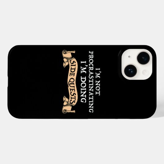 Ik ben niet uitstellen - ik doe side quests Case-Mate iPhone case (Achterkant (horizontaal))