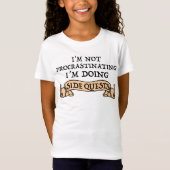 Ik ben niet uitstellen - ik doe side quests t-shirt (Voorkant)