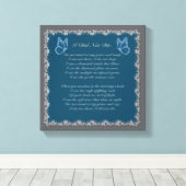 Ik ben niet van Bereavement Canvas Print (Insitu (Houten vloer))