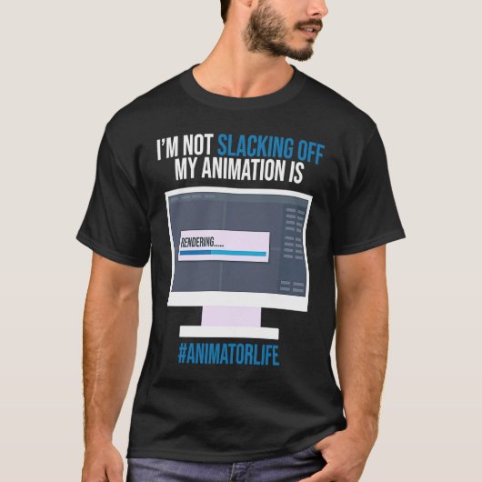 Ik ben niet van mijn animatie af... die 3D geeft T-shirt (Voorkant)