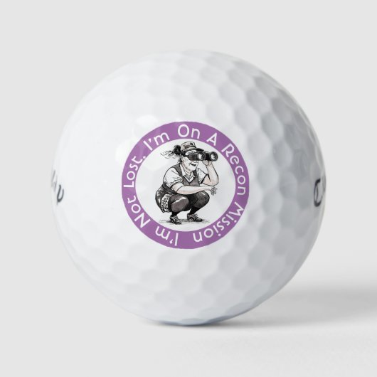 Ik ben niet verdwaald Callaway Warbird golfballen (Voorkant)