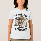 Ik ben niet verdwaald, ik ben aan het verkennen! – Tri-Blend shirt (Voorkant)
