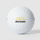 Ik ben niet verdwaald Ik verstop me voor Gepersona Golfballen (Voorkant)