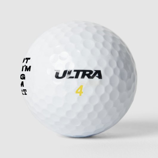 Ik ben niet verdwaald, ik verstop van persoonlijke golfballen (Logo)