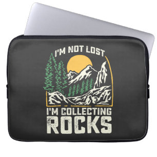 Ik ben niet verdwaald, ik verzamel stenen laptop sleeve