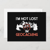 Ik ben niet verloren als Geocaching Briefkaart (Voorkant / Achterkant)