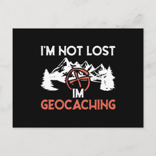 Ik ben niet verloren als Geocaching Briefkaart