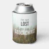 Ik ben niet verloren, ik ben gewoon Geocacher Gift Blikjeskoeler (Blikje Achterkant)