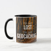 Ik ben niet verloren, ik ben gewoon Geocacher Gift Mok (Links)