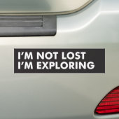 Ik ben niet verloren, ik verzoek het bumpersticker (Op auto)