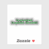 Ik ben niet verstrooid, ik ben besprenkeld - als c sticker (Vel)