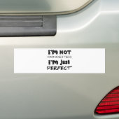 Ik ben niet verwaand, ik ben gewoon perfect bumpersticker (Op auto)