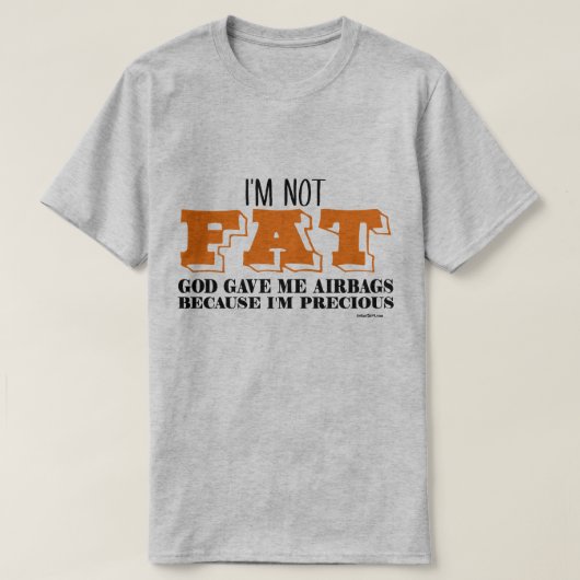 Ik ben niet vet - AirBags T-shirt (Design voorkant)