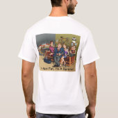 Ik ben niet vet, ik ben een printer. T-shirt (Achterkant)