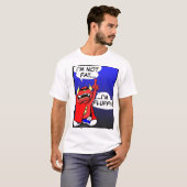 IK BEN NIET VET.... IK BEN FLUFFY. T-SHIRT (Voorkant volledig)