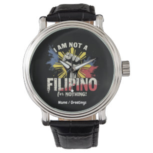 Ik ben niet voor niets een Filipijnse Duterte supp Horloge