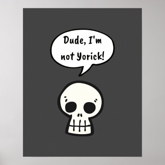 Ik ben niet Yorick. Poster (Voorkant)